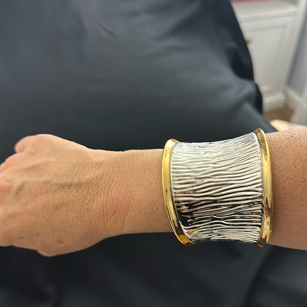 Gold and silver cuff